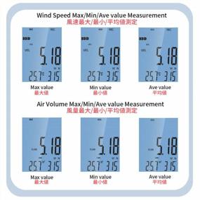 img 1 attached to Цифровой анемометр Wintact и метеостанция для точных измерений в воздуховодах и на открытом воздухе HVAC