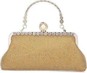 img 3 attached to 💼 Silver Clutch Evening Bags - Women's Handbags and Wallets for Clutch & Evening Bag Lovers