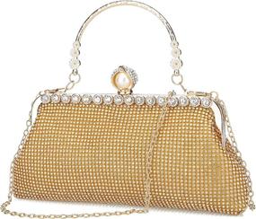 img 4 attached to 💼 Silver Clutch Evening Bags - Women's Handbags and Wallets for Clutch & Evening Bag Lovers