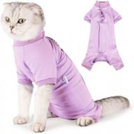 professional cat surgical recovery suit: anti-licking, skin disease protection & abdominal wound care for male/female dogs логотип