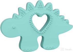 img 2 attached to 🦖 Jurassics Chomp Dino Silicone Teether by Manhattan Toy