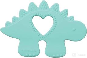 img 3 attached to 🦖 Jurassics Chomp Dino Silicone Teether by Manhattan Toy
