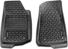 img 3 attached to 🚙 2020-Current Jeep Gladiator All-Terrain Floor Liner Kit by Rugged Ridge 12987.44 - Black