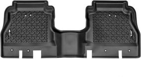 img 2 attached to 🚙 2020-Current Jeep Gladiator All-Terrain Floor Liner Kit by Rugged Ridge 12987.44 - Black