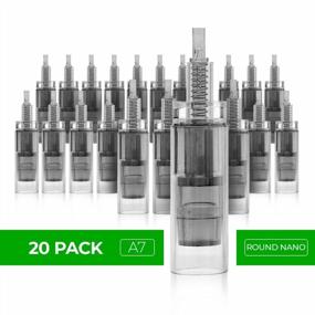 img 1 attached to Get Your Skin Looking Its Best With Dr. Pen Ultima A7 Replacement Cartridges - 20 Pack (0.25Mm Round Nano Bayonet Slot)