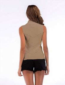 img 1 attached to Stay Cool And Chic This Summer With Gihuo Women'S High Neck Sleeveless Knit Top