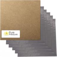 premium stainless steel filtration screens for solventless extraction - 25u 12"x12" (5 pack) by purepressure logo