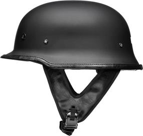 img 4 attached to ILM German Style Motorcycle Half Helmet - Unisex Open Face Scooter Cruiser Chopper Moped ATV UTV DOT Certified Helmet (Model Z105)