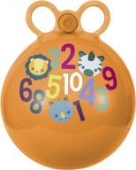 orange 15-inch musical hopper with number design for sensory learning - hedstrom logo
