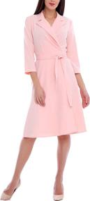 img 4 attached to LadyLike Womens Classic Sleeve Modest Women's Clothing - Dresses