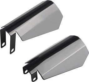 img 4 attached to 🏍️ WATERWICH Large Coffin Cut Handguards for Harley Dyna Sportster Touring Street Glide Road King Electra Glide 2007-2020 with Cable Clutch Compatibility