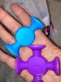 img 6 attached to Текстурированные игрушки для ванночек BUNMO из 10 предметов: стимулирующие и вызывающие привыкание сенсорные игрушки без плесени для младенцев и малышей - идеальные пасхальные игрушки и подарки