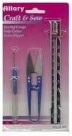 craft & sew sewing accessory set: style no 809, 1 pack - gauge, snip cutter, and seam ripper logo