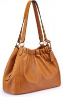 women's genuine leather hobo tote bag satchel top handle shoulder purse handbag logo