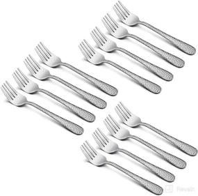 img 4 attached to HaWare Stainless Steel Dishwasher-Safe 🍽️ Kids' Home Store Set - 12 Pieces