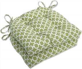 img 4 attached to 🪑 Подушка с зеленым чехлом Pillow Perfect Hockley Pear для турецкой скамьи/качели - использование внутри и на открытом воздухе, 56" x 18