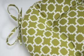 img 3 attached to 🪑 Подушка с зеленым чехлом Pillow Perfect Hockley Pear для турецкой скамьи/качели - использование внутри и на открытом воздухе, 56" x 18