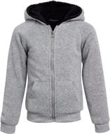 🧥 coney island sherpa lined full zip sweatshirt - boys' fashion hoodies & sweatshirts logo