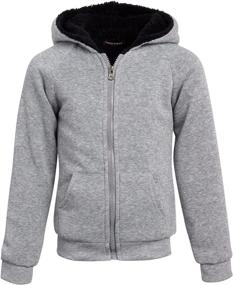 img 4 attached to 🧥 Coney Island Sherpa Lined Full Zip Sweatshirt - Boys' Fashion Hoodies & Sweatshirts