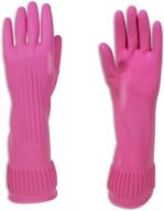 🧤 mamison non-slip reusable kitchen rubber gloves - quality household cleaning & home improvement (medium, 5 pairs) logo