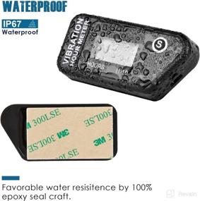 img 1 attached to Runleader Wireless Hour Meter: Monitor Operations for Golf Cart Tractor Generator Compressor Chainsaw Motorcycle Pressure Washer and Gas/Diesel Powered Machine