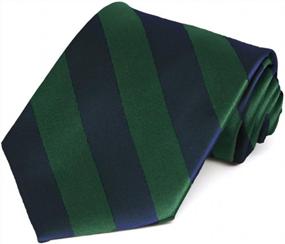 img 1 attached to Sharp And Sophisticated: Tiemart'S Striped Tie For Men
