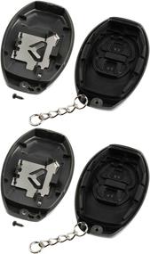 img 1 attached to Convenient Toyota RS3000 Shell Case Key Fob Remote, Grey (Set of 2)