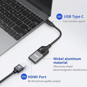 img 3 attached to Enjoy Stunning 4K @30Hz Display With KKF USB C To HDMI Adapter - Perfect For MacBook, Chromebook, Dell And More!