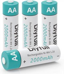 img 4 attached to Power Up Your Devices With Dlyfull'S 2000MAh High Capacity AA Rechargeable Batteries - Pack Of 4