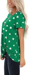 img 2 attached to Girls Summer Sleeve Shirts Shamrock Girls' Clothing ~ Tops, Tees & Blouses