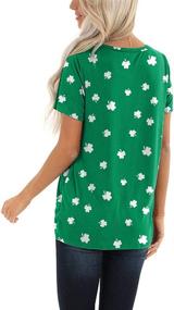 img 1 attached to Girls Summer Sleeve Shirts Shamrock Girls' Clothing ~ Tops, Tees & Blouses