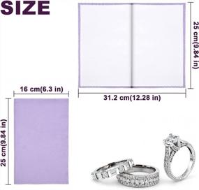 img 1 attached to Sevenwell Large Jewelry Cleaning Cloth Set - Perfect For Gold, Silver, Diamonds And More!