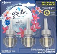 🌬️ glade plugins refills air freshener - blue odyssey scent, 3-pack - ideal for home and bathroom логотип