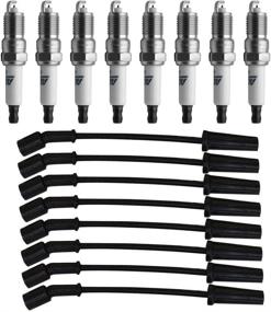 img 4 attached to 🔌 Set of 16 41-114 Spark Plugs &amp; 758EE Wires for 2014-2021 Escalade Tahoe Camaro Corvette Express Silverado 1500 2500 3500 Suburban Yukon XL Sierra Savana with 4.3L 5.3L 6.2L 6.6L Engines