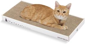 img 4 attached to 🐾 Smartbean Cardboard Scratcher Pad: Durable & High Density Cat Scratch Pad, Indoor Toy for Cats with Double-Sided Design for Long-lasting Use