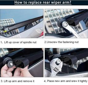 img 1 attached to MIKKUPPA Rear Wiper Arm Blade Replacement for 2004-2010 Toyota Sienna and 2007-2015 Mazda CX7, CX9