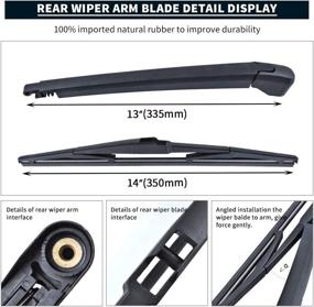 img 2 attached to MIKKUPPA Rear Wiper Arm Blade Replacement for 2004-2010 Toyota Sienna and 2007-2015 Mazda CX7, CX9