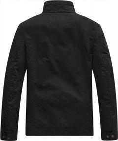 img 3 attached to Men'S Military Style Jacket With Casual Washed Cotton Finish By WenVen