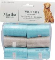 🐾 martha stewart for pets unscented waste bags for all dogs: tear-resistant rolls for convenient dog walking and everyday use logo