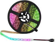 🌈 binzet led strip light - 32.8ft 5050 rgb 300leds: multi-color changing self-adhesive light strip for party, kitchen, holiday logo