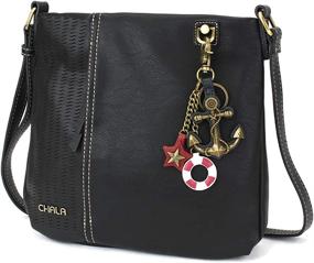 img 4 attached to CHALA Laser Crossbody Faux Leather Women's Handbags & Wallets ~ Crossbody Bags