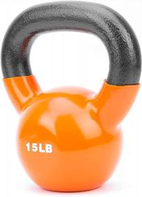 img 2 attached to Transform Your Home Gym With DNC Vinyl Coated Cast Iron Kettlebell Weights - Perfect For Men And Women Strength Training