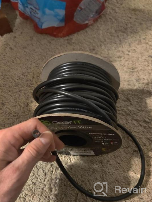 img 1 attached to GearIT 14/2 Speaker Wire (250Ft) - High-Quality 14AWG Gauge For Outdoor Use - Oxygen-Free Copper - CL3 CL2 Rated - 2 Conductors - Black review by Michael Gutierrez
