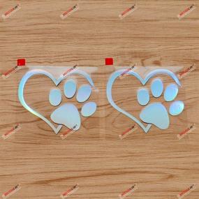 img 4 attached to Print Puppy Heart Shape Sticker