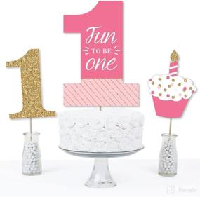 img 2 attached to 1St Birthday Girl Centerpiece Toppers