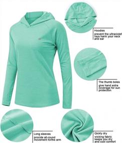 img 2 attached to Women'S Long Sleeve Hoodie Shirts UPF 50+ Sun Protection UV Lightweight T-Shirt: Maximum Sun Protection & Comfort For All Seasons