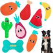 tough durable dog chew toys for aggressive chewer large breed - 8 packs awoof dog toys no stuffing, crinkle & interactive teething puppy doggie toys logo