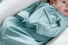 img 2 attached to Soft Organic Bamboo Sleeper Gown for Unisex Babies by MK & CO. ORGANICS