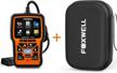 storage case included - foxwell nt301 obd2 scanner for automotive mechanics logo