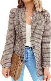 img 4 attached to Stylish and Versatile BLENCOT Casual Blazers Sleeve Jackets for Women at Suiting & Blazers